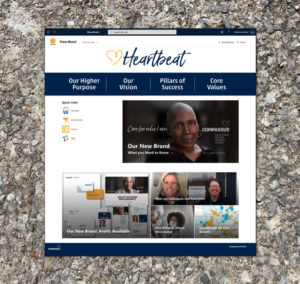 Heartbeat Intranet homepage